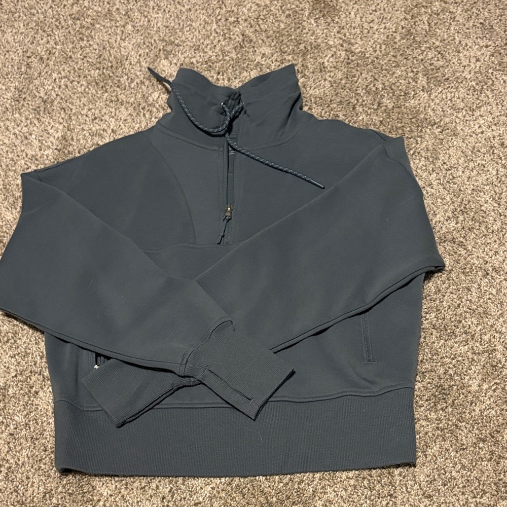 Women’s dark teal quarter zip